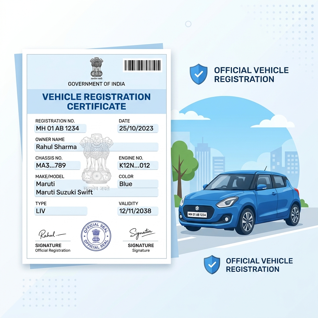 Vehicle Registration Certificate (RC)